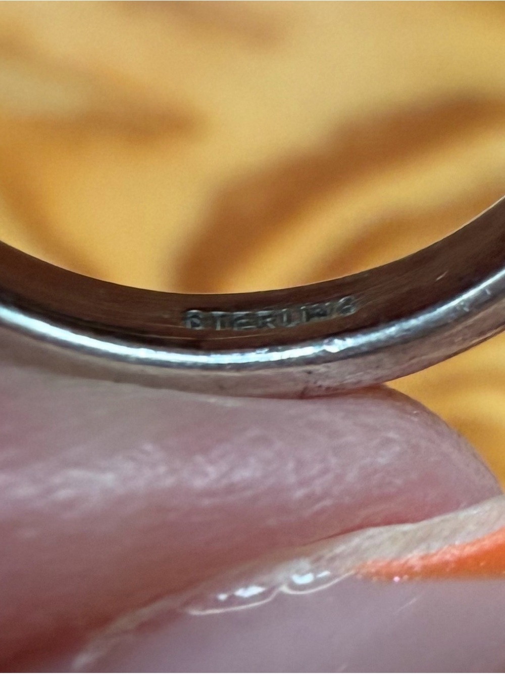 Navajo Shadowbox Turquoise 925 Sterling Silver Stamped Ring Possibly Denetdale 8 - Picture 10 of 12